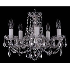 Подвесная люстра bohemia ivele crystal 1402 1402-5-141-ni-leafs
